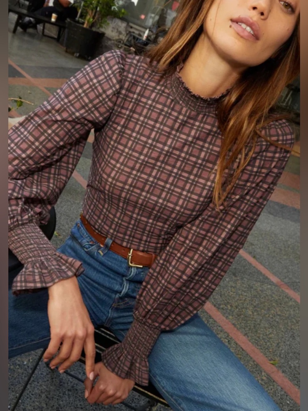 Nation LTD Violet Prim and Proper Tee, Size Small - Picture 2 of 10